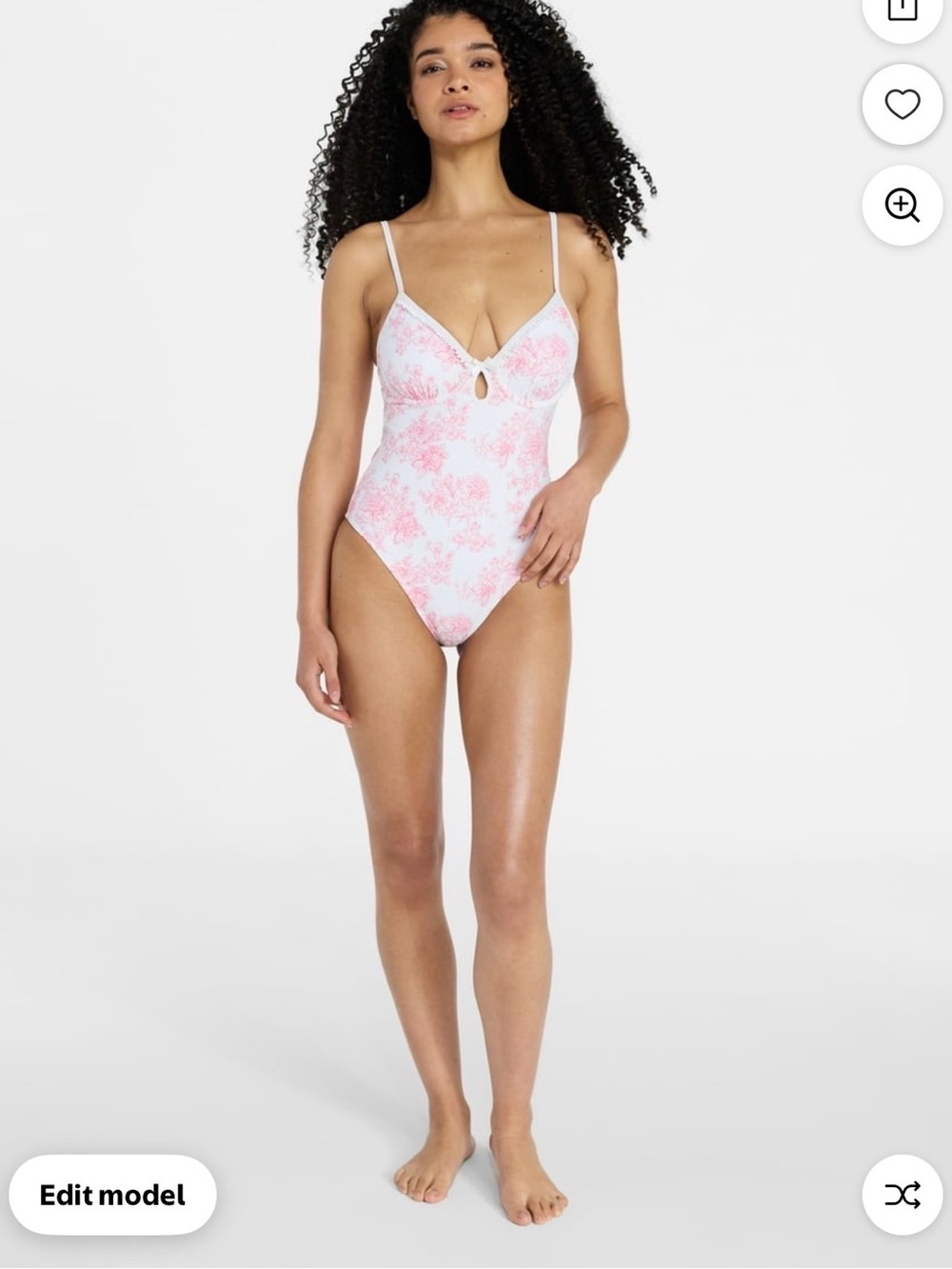 Pink Floral One-Piece Bodysuit